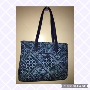 Like New Vera Bradley Commuter Tote in Cuban Tiles
